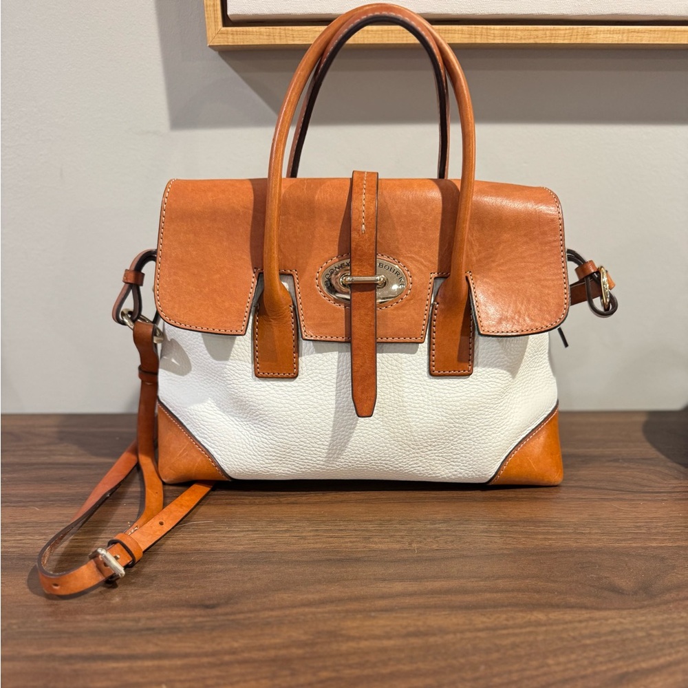 Dooney & Bourke Elisa Pebble Leather Satchel - Picture 2 of 8